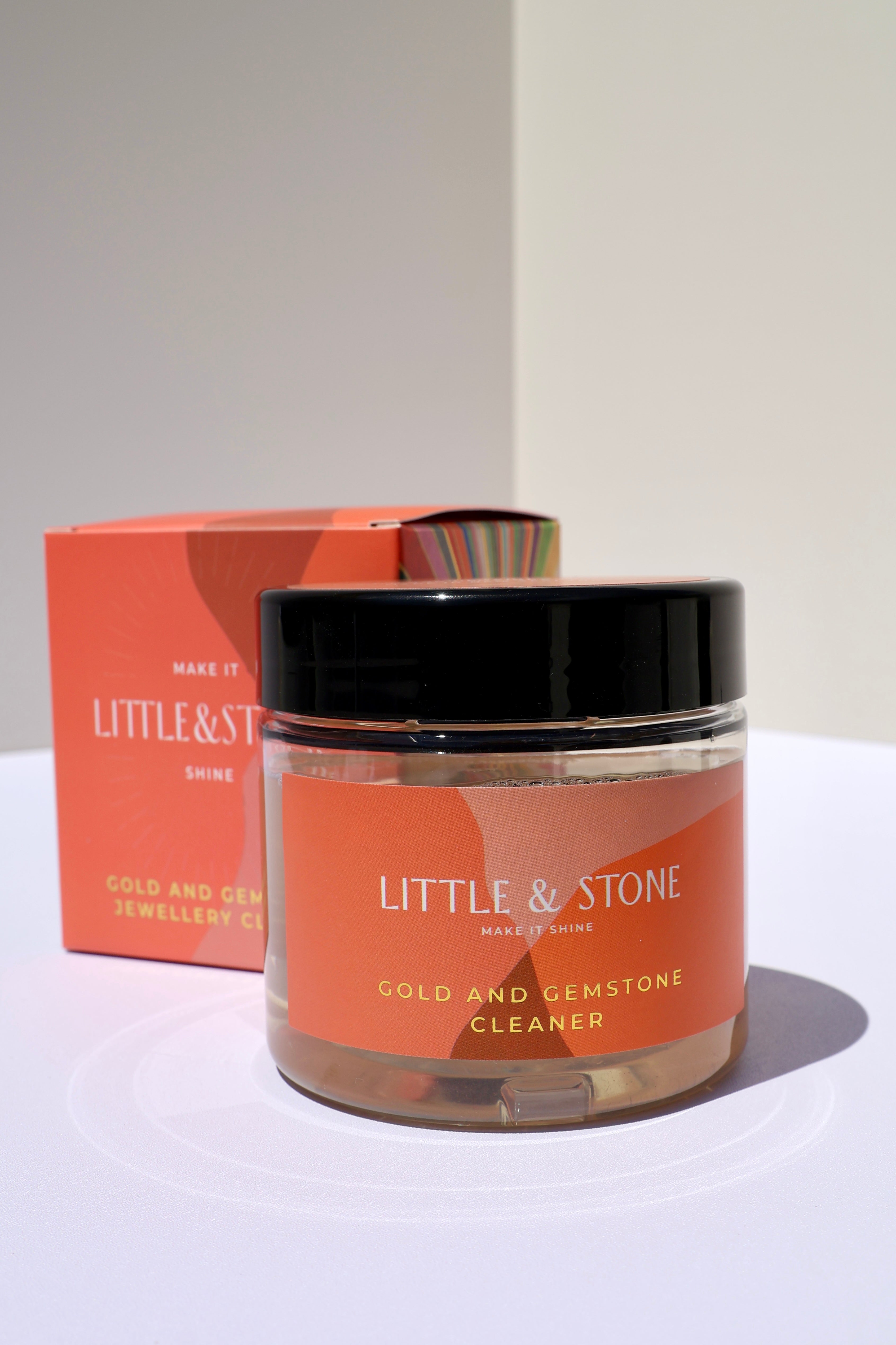 Little & Stone Gold & Gemstone Cleaner - NZ made natural jewellery cleaning solution and kit